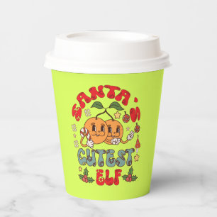 Vasos De Papel La sublimación del elfo más lindo de Santa-80881