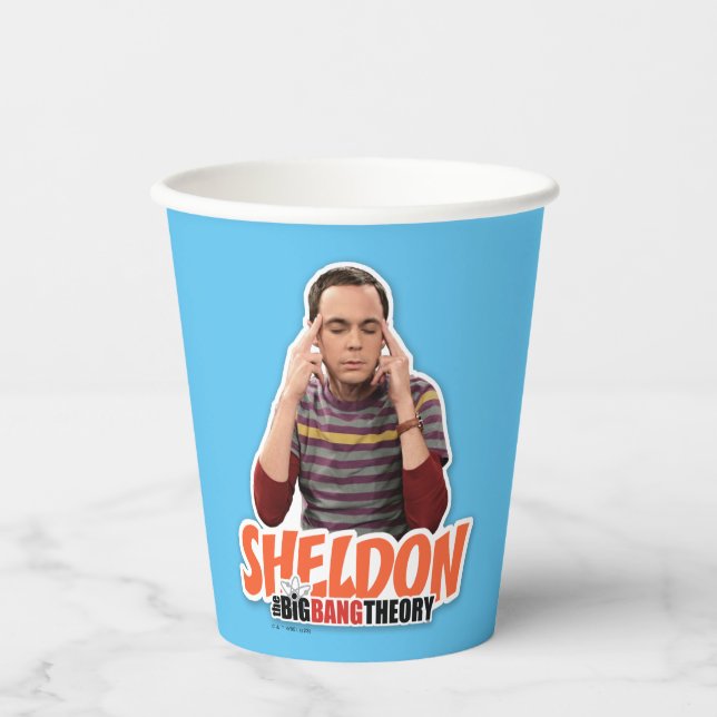 Vasos De Papel La teoría del Big Bang | Sheldon (Anverso)