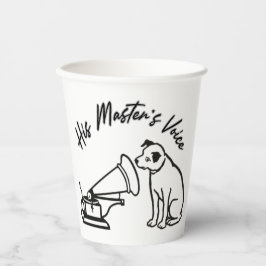 Vasos De Papel La voz de su maestro