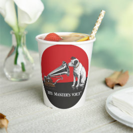 Vasos De Papel La voz de su maestro