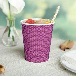 Vasos De Papel Laberinto rosa
