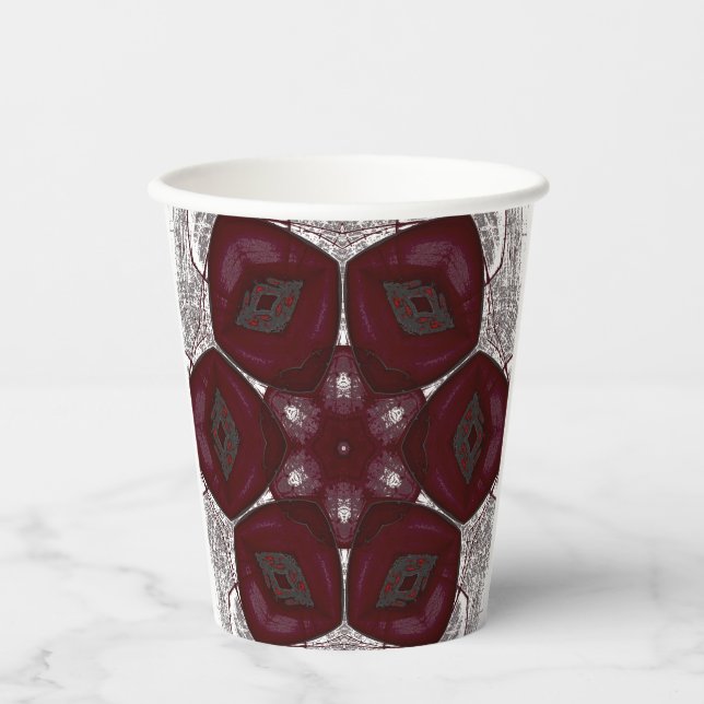Vasos De Papel Labios Fluer Prem Mandal (Anverso)
