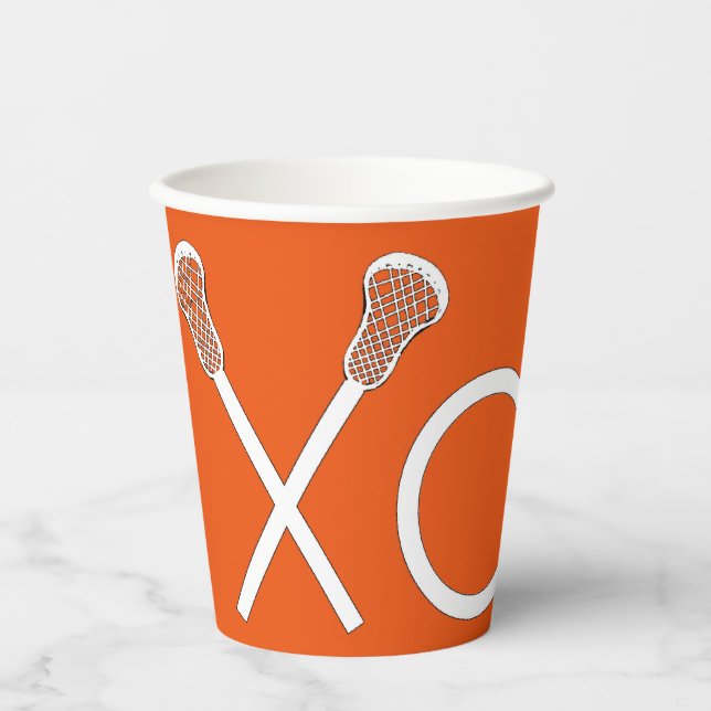 Vasos De Papel Lacrosse Sports (Anverso)