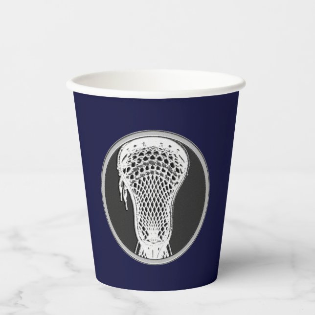 Vasos De Papel Lacrosse Sports (Anverso)