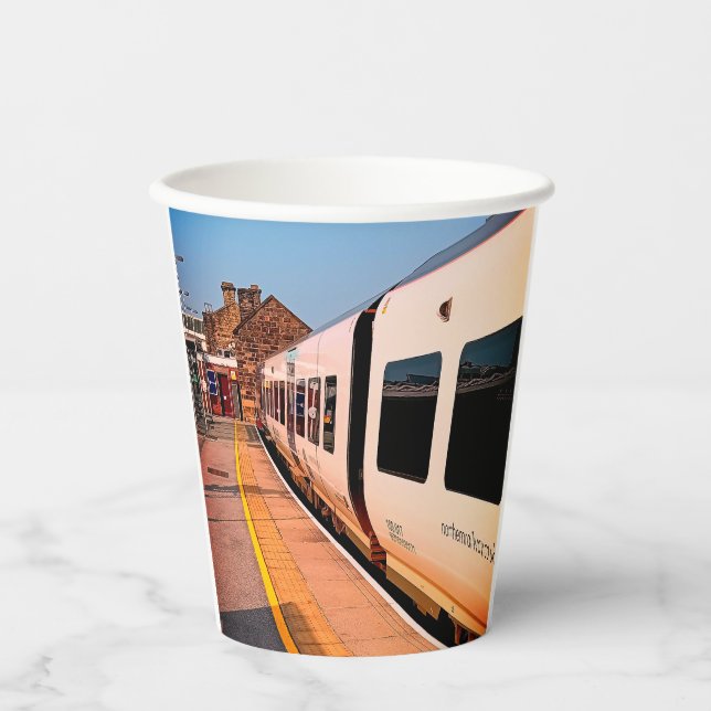 Vasos De Papel Lado del tren (Anverso)