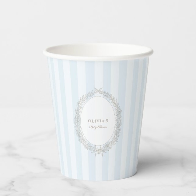 Vasos De Papel Laduree French Caffee Patisserie Boulangerie Blue (Reverso )