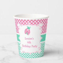 Vasos De Papel Ladybug Ladybird Birthday