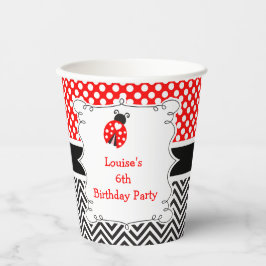 Vasos De Papel Ladybug Ladybird Birthday