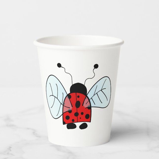 Vasos De Papel Ladybug Table Lamp (Anverso)