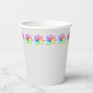 Vasos De Papel Lágrimas arcoiris