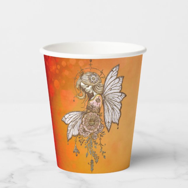 Vasos De Papel Las alas doradas y los sueños florecientes, el had (Anverso)