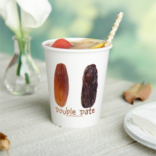 Vasos De Papel Las dos fechas de SlipperyJoe pasas arrugadas dora