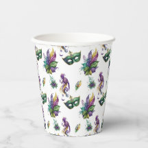 Las tazas de papel inspiradas en el Mardi Gras