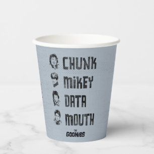 Vasos De Papel Las tonterías Chunk, Mikey, Data, Mouth
