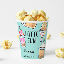 Vasos De Papel Latte divertido café bebé cumpleaños