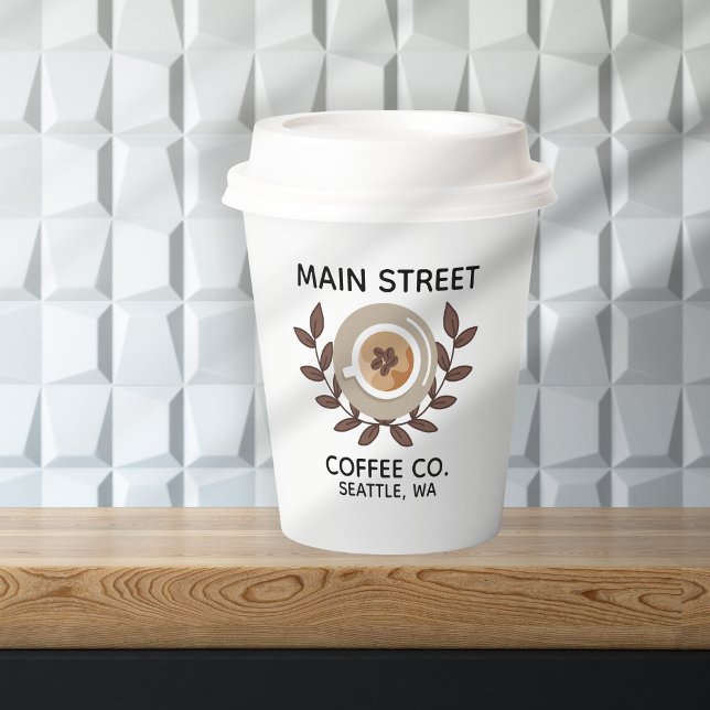 Vasos De Papel Laurel and Coffee Cup Small Business (Subido por el creador)