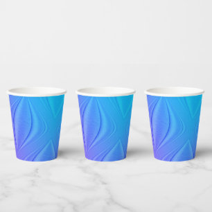 Vasos De Papel Lavanda cepillada para el diseño de contorno viole