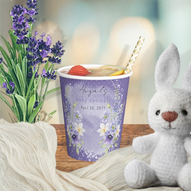 Vasos De Papel Lavender Boho Un Pequeño Bebé De Flor Silvestre Es (Subido por el creador)
