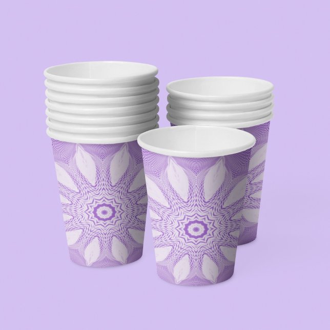 Vasos De Papel Lavender Faux Tulle Design (Subido por el creador)