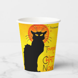 Vasos De Papel Le Chat Noir Vintage