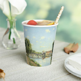 Vasos De Papel Le Pont Du Chemin De Fer Camille Pissarro