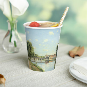Vasos De Papel Le Pont Du Chemin De Fer Camille Pissarro