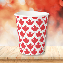 Vasos De Papel Leaf de arce en Canadá
