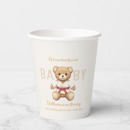 Vasos De Papel Legendary Red Belt Judo Bear – Baby Shower