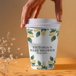 Vasos De Papel Lemon Baby Shower