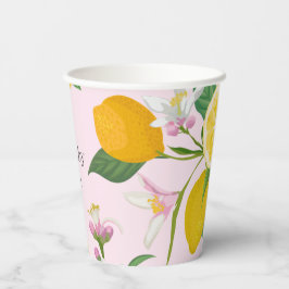 Vasos De Papel Lemon Baby Shower, Ciao Baby, Tema Italiano