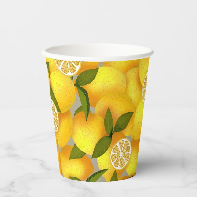 Vasos De Papel Lemon Full (Anverso)