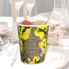 Vasos De Papel Lemon Squeeze Wedding Anniversary