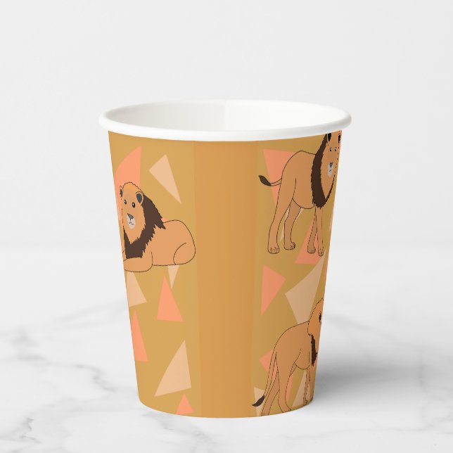 Vasos De Papel Leones (Izquierda)