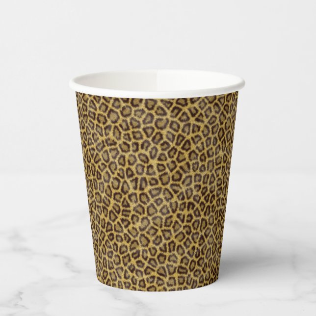 Vasos De Papel Leopard Fur (Izquierda)