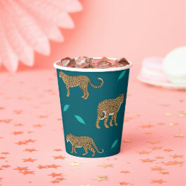 Vasos De Papel Leopardos
