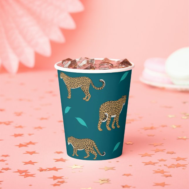Vasos De Papel Leopardos (in situ)