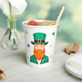 Vasos De Papel Leprechaun Clover Shamrock Patrick's Day