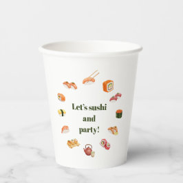 Vasos De Papel Let’s Roll into Fun! Sushi 