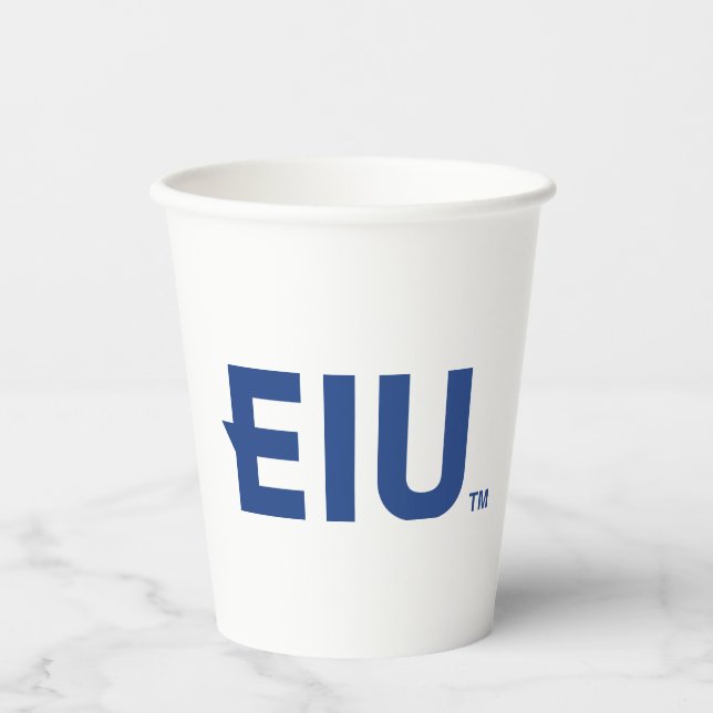 Vasos De Papel Letra de bloque EIU (Anverso)