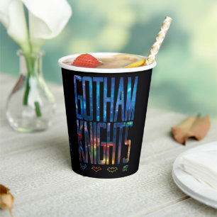 Vasos De Papel Letras de Gotham Knights City