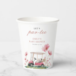 Vasos De Papel Let's Par-tee Golf Baby Shower
