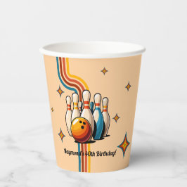 Vasos De Papel Let's Strike Up Some Fun Bowling Birthday Party