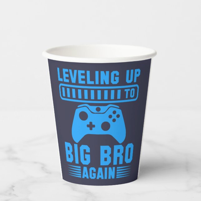 Vasos De Papel Levantar De Nuevo A Big Bro (Anverso)