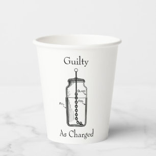 Vasos De Papel Leyden Jar Culpable según acusación