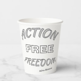 Vasos De Papel Libertad de acción