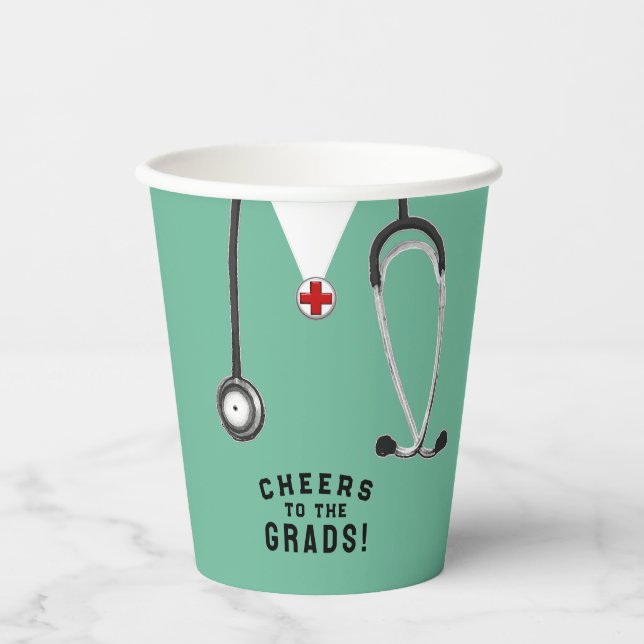 Vasos De Papel Licenciatura en medicina por médica (Anverso)