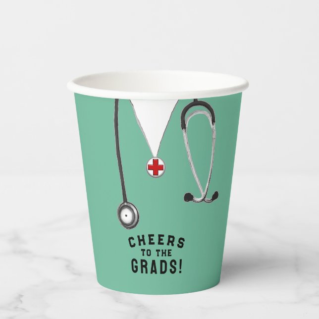 Vasos De Papel Licenciatura en medicina por médica (Anverso)