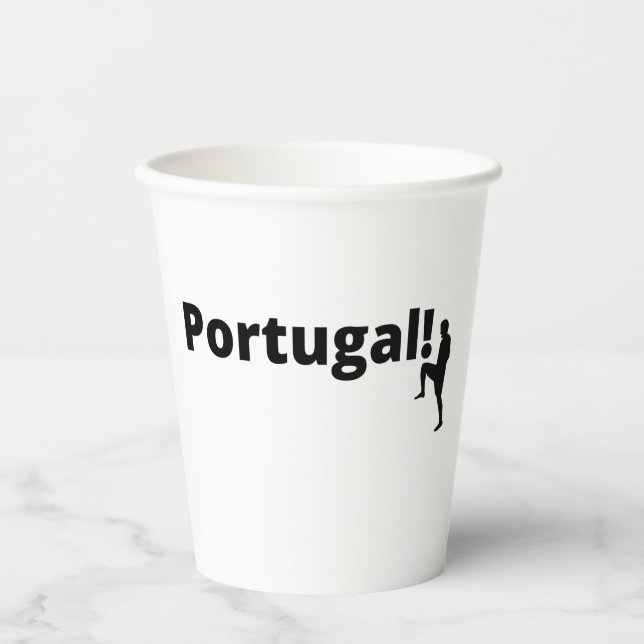 Vasos De Papel Liga de Campeones Europea Portugal (Anverso)