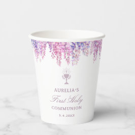 Vasos De Papel Lilac Wisteria Primera Comunión