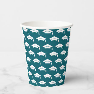 Vasos De Papel Límites de graduación azul de la marina